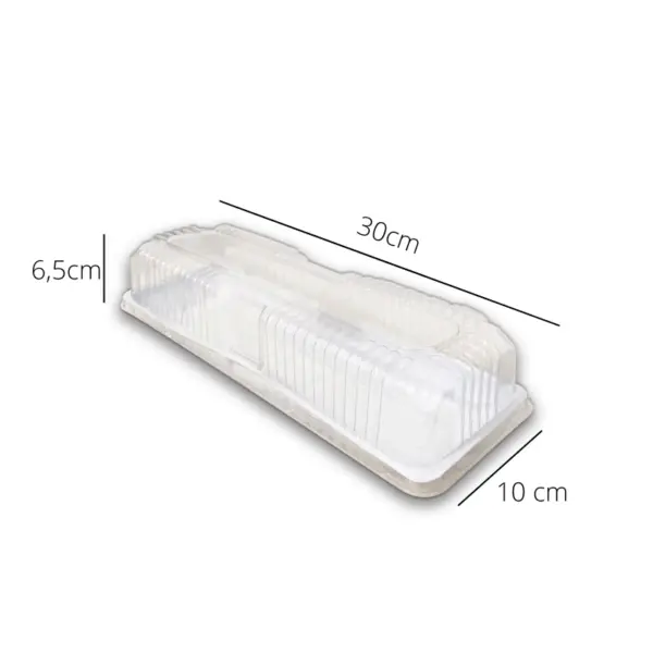 Embalagem Bolo Ripa PN 63 - 30 x 10 x 6,5 cm - 100 Unidades