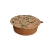 Pote Redondo P Kraft para selagem 350ml (acompanha tampa) - Pct./ 100 unid.