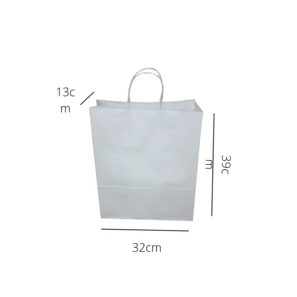 sac-g.png Sacola Branca com Cordão G - 32 x 13 x 39 cm - 10 Unidades