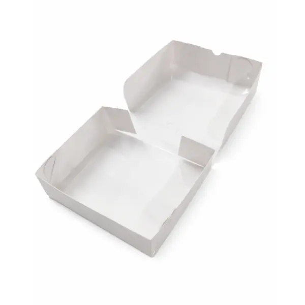 Embalagem para Batata Suíça Quadrada Branca - 16 x 16 x 5 cm - 100 Unidades